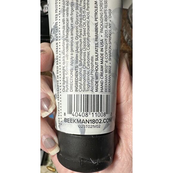 BEEKMAN 1802 Vanilla Absolute HAND CREAM 3.4 oz NEW Goat Milk - Picture 2 of 2
